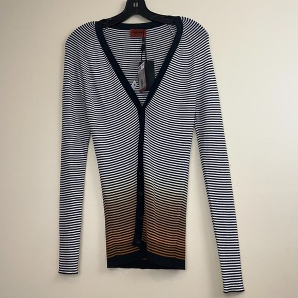 MISSONI JACQUARD-KNIT COTTON-BLEND CARDIGAN - Picture 3 of 8